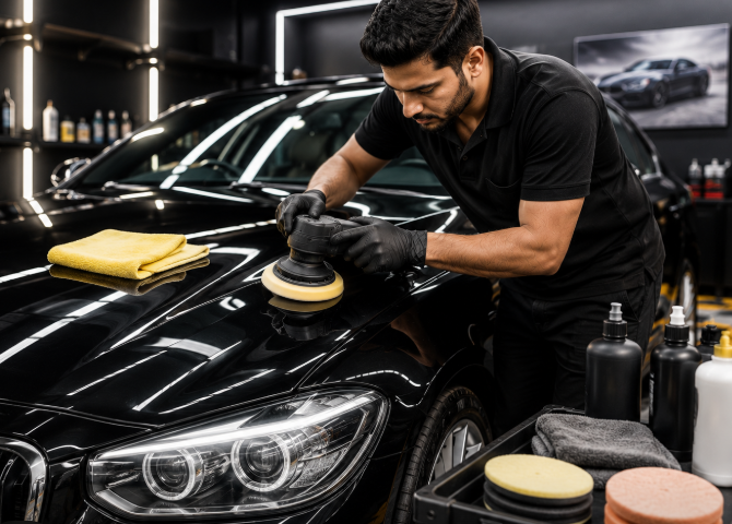 Car waxing